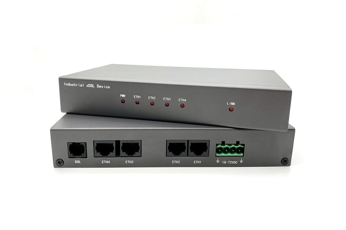 Router al aire libre industrial del DSL, 4 montaje del carril del estruendo del router de ADSL de Ethernet del puerto 10/100
