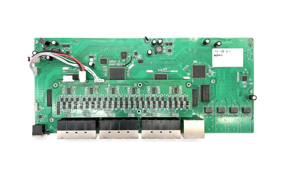 Base-T manejada industrial de SFP del interruptor 24+4 de Ethernet del solo puerto del microprocesador 28