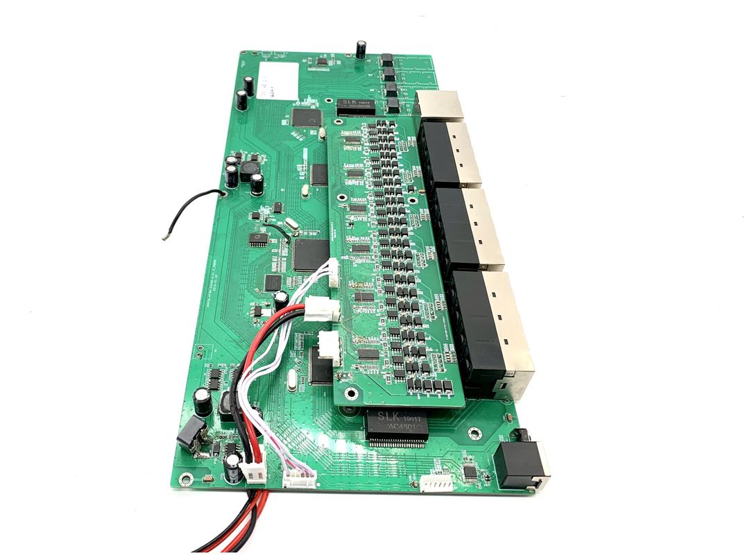 Base-T manejada industrial de SFP del interruptor 24+4 de Ethernet del solo puerto del microprocesador 28