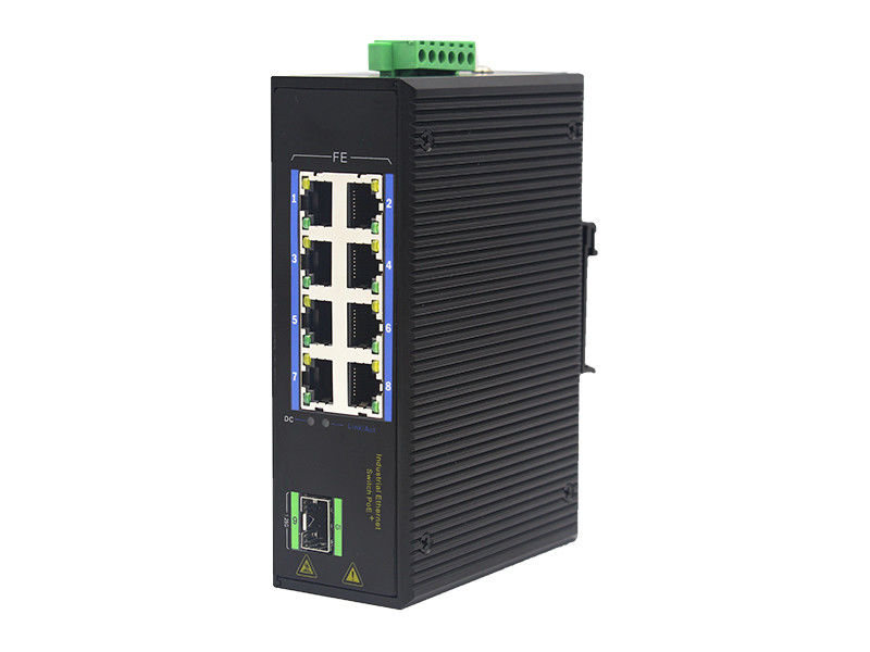 8 interruptor portuario MSG1108F de Ethernet de la fibra óptica de 3W IP40 100Base-TX