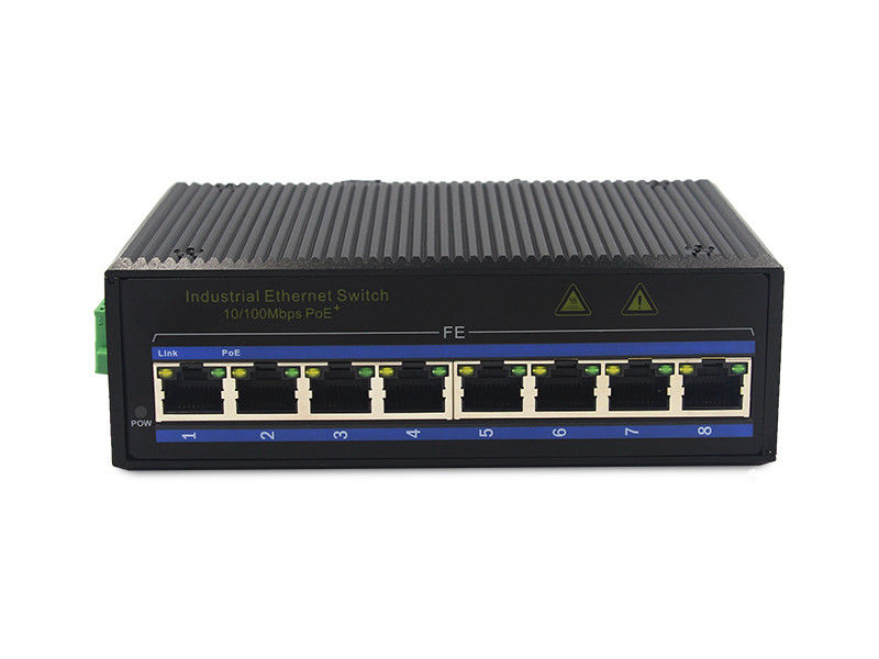 Interruptor de Ethernet del 10BaseT PoE de los puertos de 3W MSE1008P 8 del metal