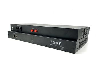 2 carril del estruendo del convertidor de Ethernet industrial del puerto 10/100M medios que monta la entrada de la CA 220V