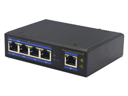 4 interruptor MSG1005P del enlace descendente IP40 100Base-TX PoE Gigabit Ethernet
