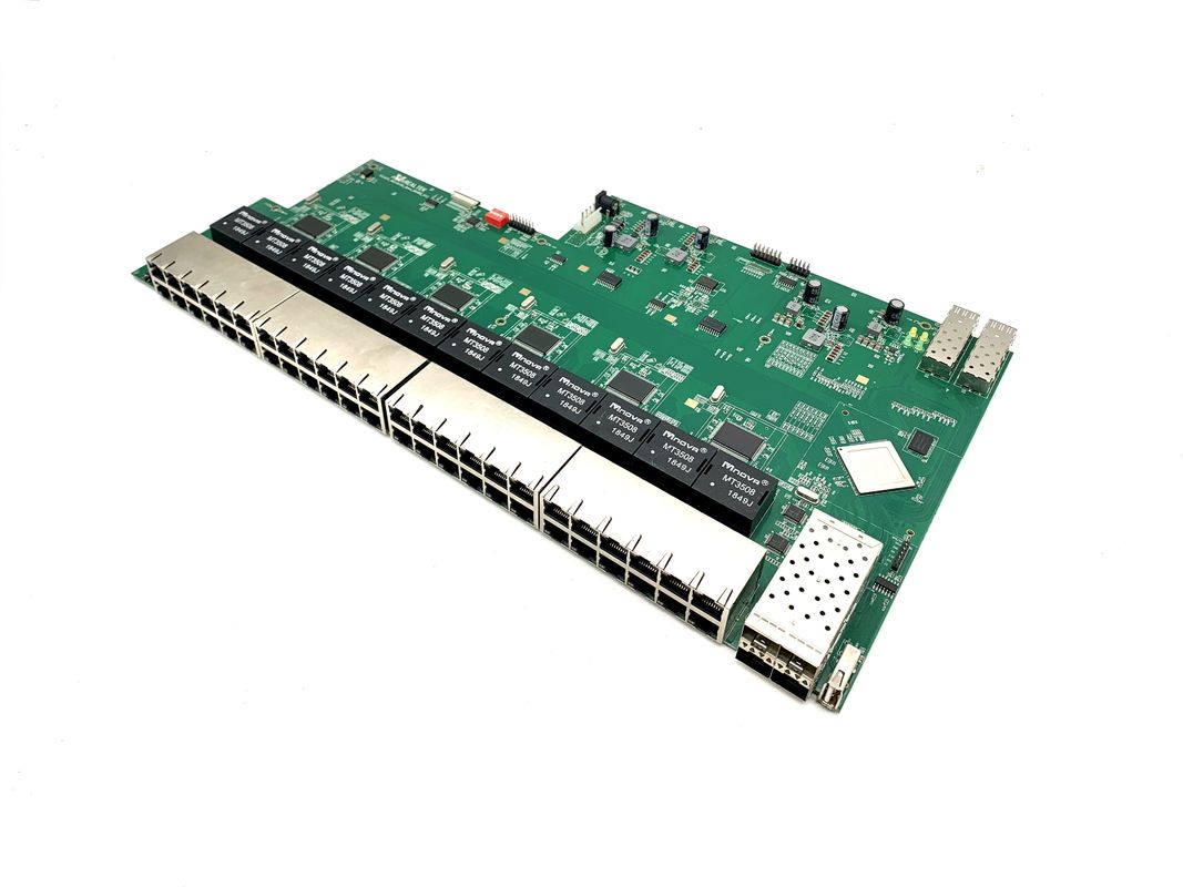 Interruptor electrostático de Ethernet de la protección 10G, interruptor manejado industrial 48 GE+4 10G SFP+