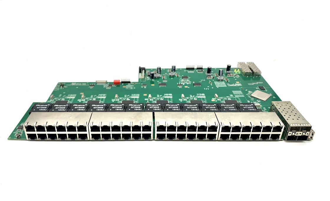 Interruptor electrostático de Ethernet de la protección 10G, interruptor manejado industrial 48 GE+4 10G SFP+