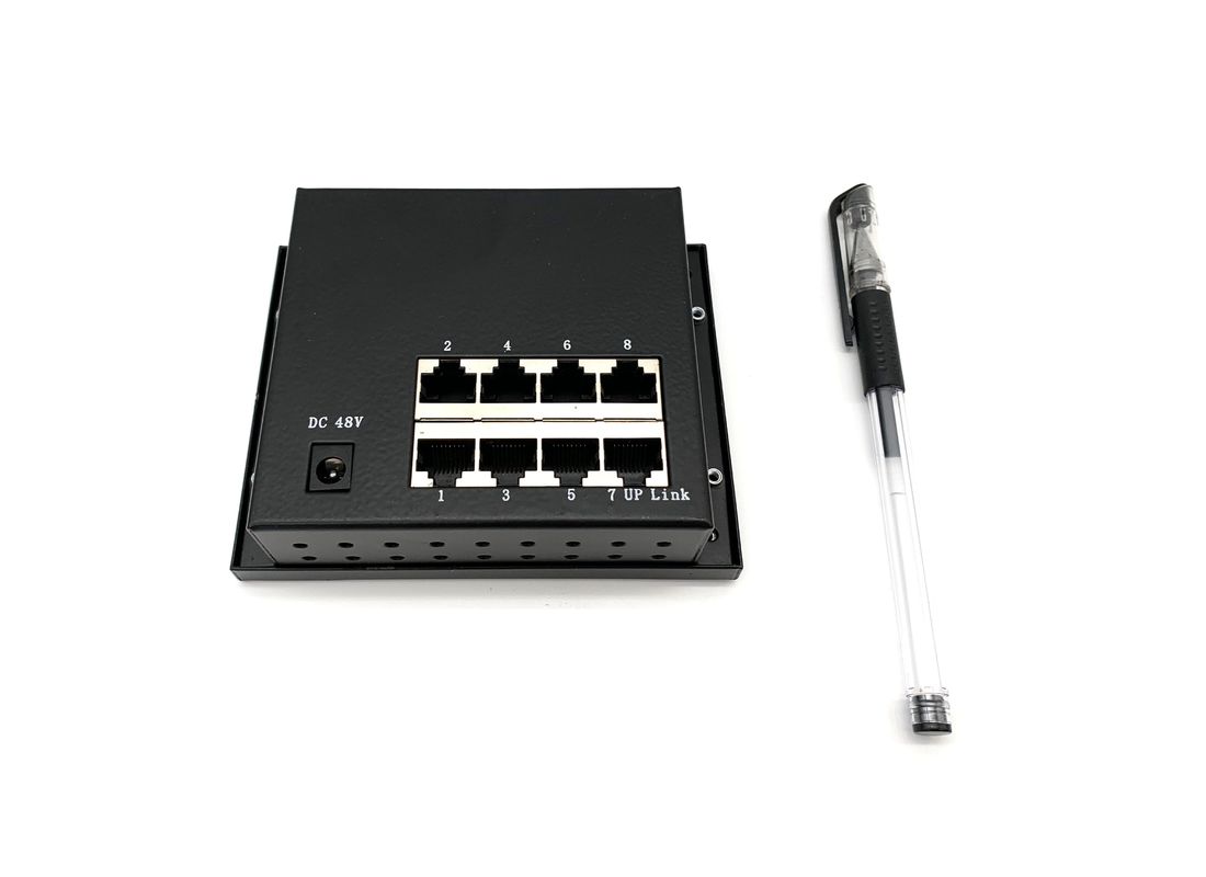 Interruptor industrial entrado CA de Ethernet de la salida de DC, interruptor industrial del PoE de 8 puertos