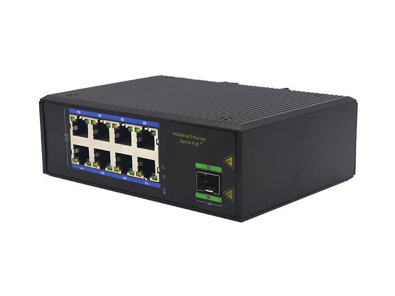 Interruptor industrial IP40 de Ethernet de MSG1108P 100Base-T RJ45 el 1000M PoE