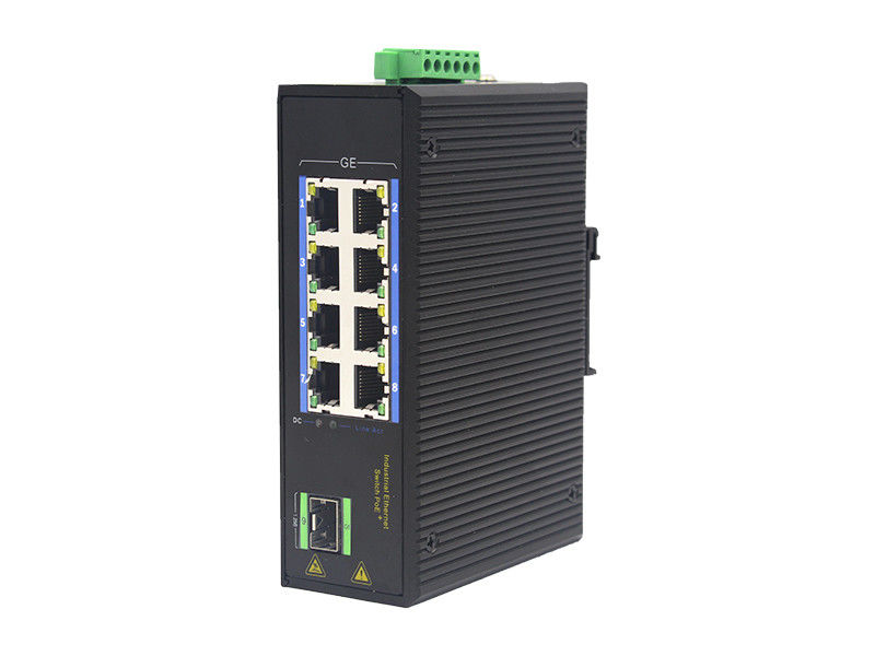 Interruptor industrial IP40 de Ethernet de MSG1108P 100Base-T RJ45 el 1000M PoE