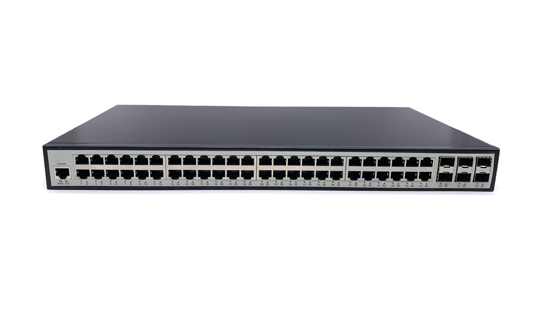 Conmutador Ethernet industrial de gestión SFP+ L3 MSG9648 48 BaseTX 6 POE PSE